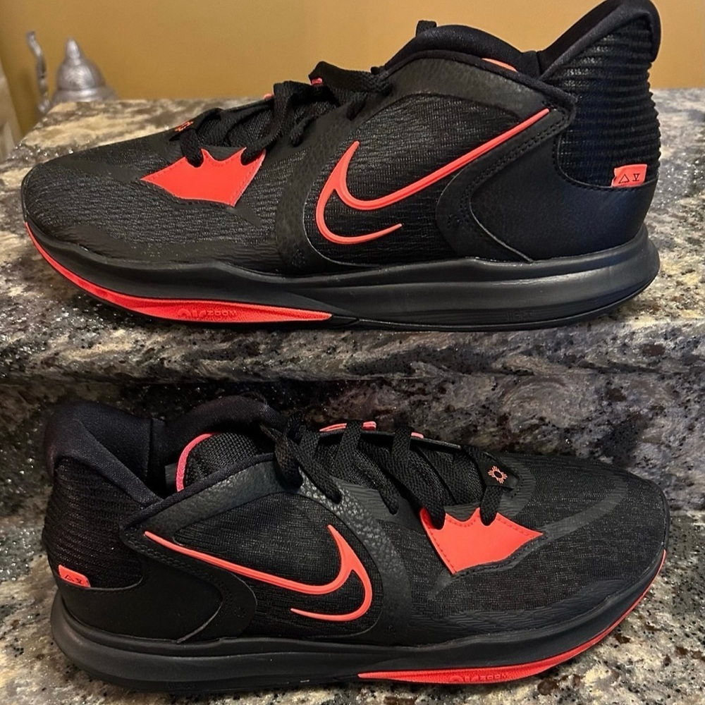 Black and Red Athletic Sneakers